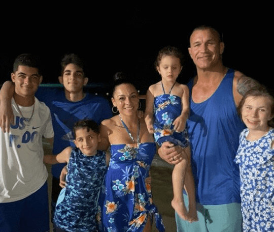 Her former husband with family